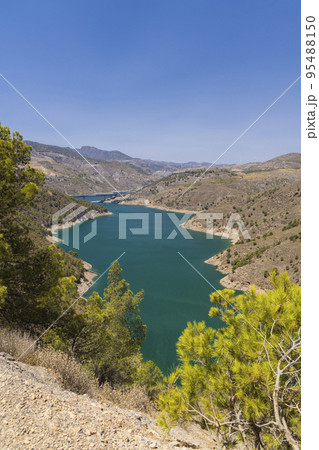 water dam Rules (Embalse de Rules), Sierra Nevada, Andalusia, Spain 95488150