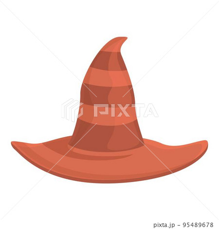 Star man hat icon cartoon vector. Magic circus. Top show 95489678