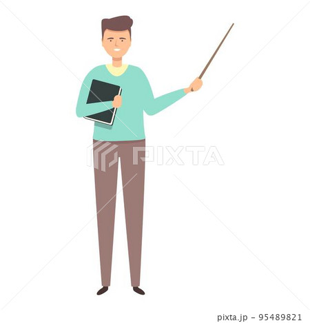 Lecture teacher icon cartoon vector. Male character. Class teaching Lecture teacher icon cartoon vector. Male character. Class teaching 95489821