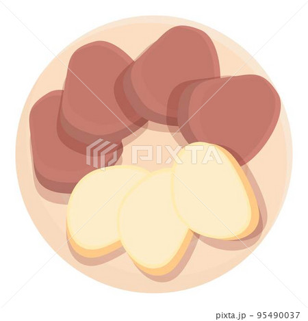 Food culture icon cartoon vector. Czech republic. Country map Food culture icon cartoon vector. Czech republic. Country map 95490037