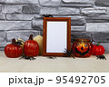 Thanksgiving, Halloween holiday poster design. 95492705