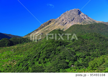 【長崎県】晴天の雲仙岳（平成新山） 95493108