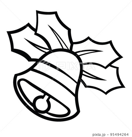 Isolated Christmas Bell Illustration 95494264