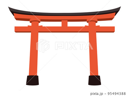 赤い鳥居のイラスト 95494388