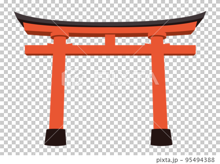 赤い鳥居のイラスト 95494388
