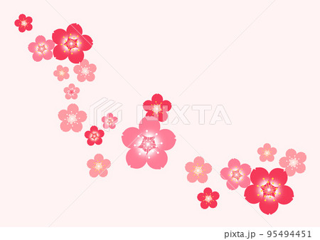 Plum blossom - Stock Illustration [95494451] - PIXTA