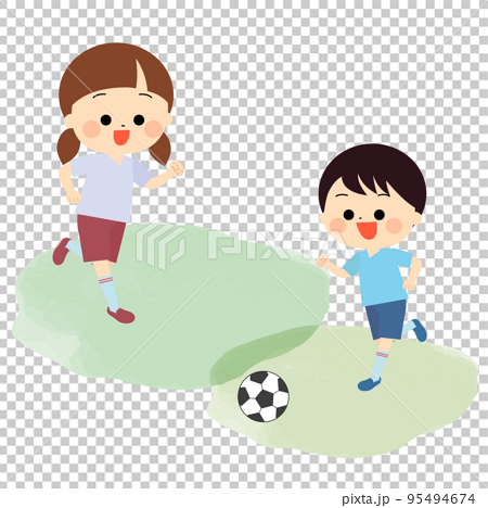 サッカーをしている子供たち 95494674