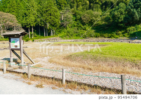 福井県　一乗谷朝倉氏遺跡　朝倉館跡 95494706