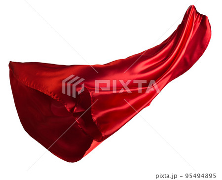 Red cloth flutters 95494895