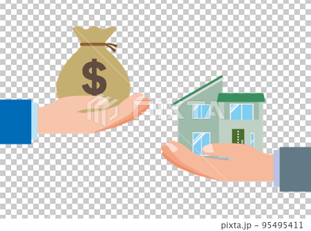 住宅の売り渡しとドルの受け渡し 95495411