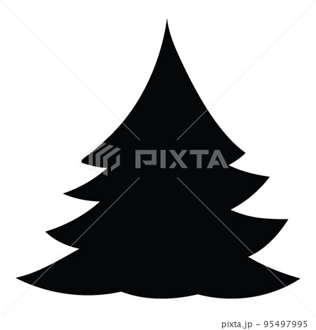 Decorated christmas trees Illustration Decorated christmas trees Illustration 95497995