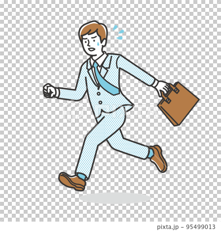 Men in running suits Men in running suits 95499013