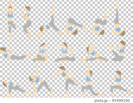Yoga pose set Yoga pose set 95499100
