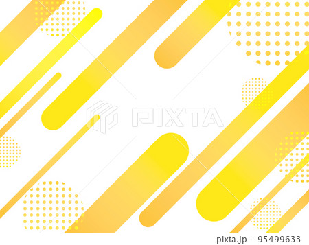 黄色　ポップ 　フレーム　セール　キャンペーン　イベント　背景　幾何学 95499633
