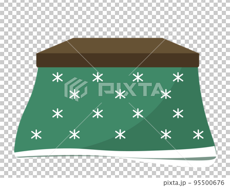 Green kotatsu. An illustration  95500676