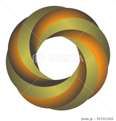 Circle Colored Icon Isolated on White Background 95501369