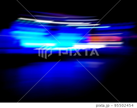Modern neoned colors blurred motion 95502454