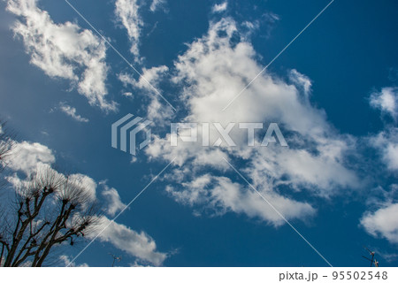 blue sky with cloud 95502548