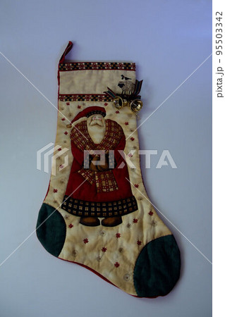 サンタの靴下　クラシック風パッチワーク 95503342