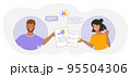 Online tech talks concept illustration. Video conference. 95504306