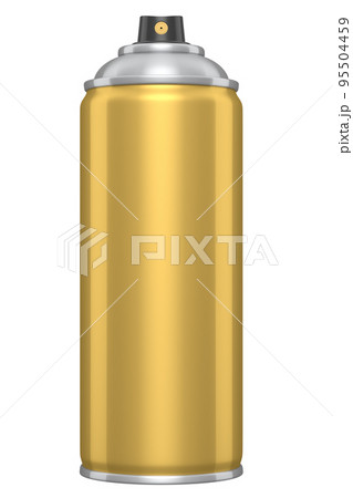 Can of spray paint isolated on white background. Spray bottle and dispenser Can of spray paint isolated on white background. Spray bottle and dispenser 95504459