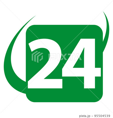 24, 24 hours, 24 hours logo, 24 hours sign, 24 logo 95504539