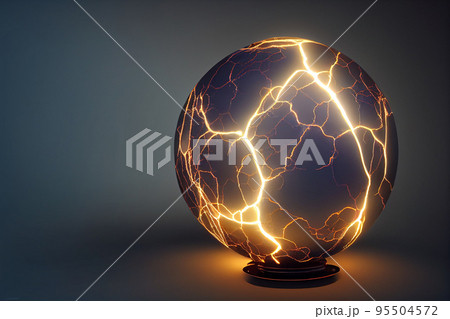 Lens Orb. Electric energy flash sphere, pain nerve impulse. Light Painted Orb. Lens Orb. Electric energy flash sphere, pain nerve impulse. Light Painted Orb. 95504572