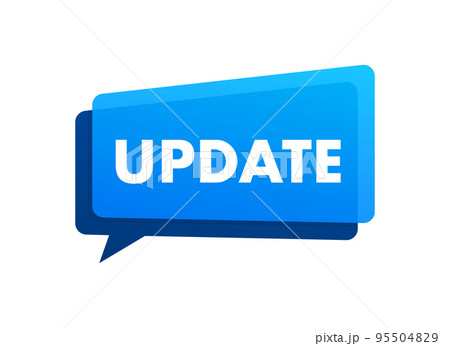 Update label, baner. Time to Update. Vector stock illustration. 95504829