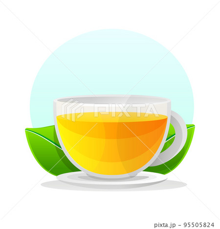 Chamomile tea vector image Aromatic herbal tea with herbs and spices vector 95505824