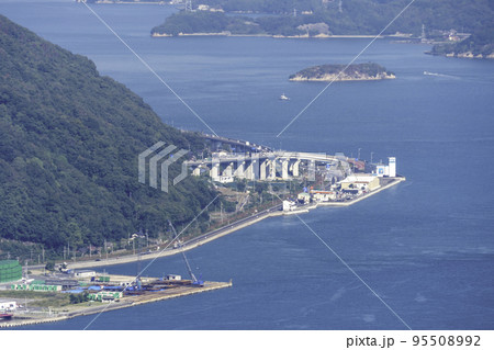 三原　筆影山展望広場からの眺望　糸崎8丁目交差点　広島県三原市 95508992