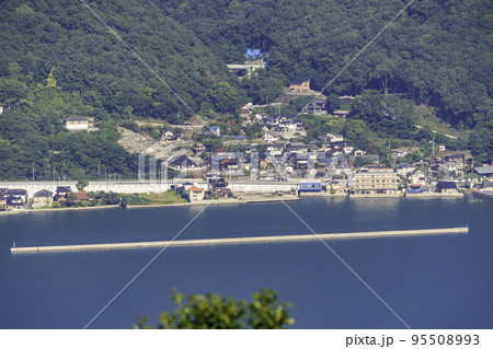 三原　筆影山展望広場からの眺望　糸崎8丁目交差点　広島県三原市 95508993