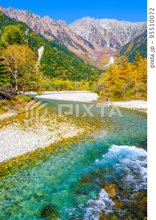 河童橋から穂高連峰を望む(縦) 河童橋から穂高連峰を望む(縦) 95510072