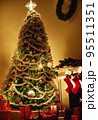 Many presents around the Christmas tree 3D illustration 95511351