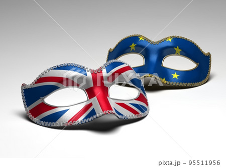 英国の仮面とEUの仮面 95511956
