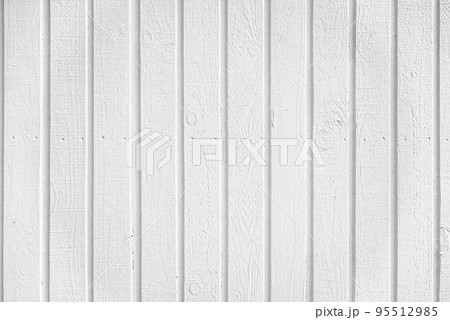 White color wooden planks wall texture background. 95512985