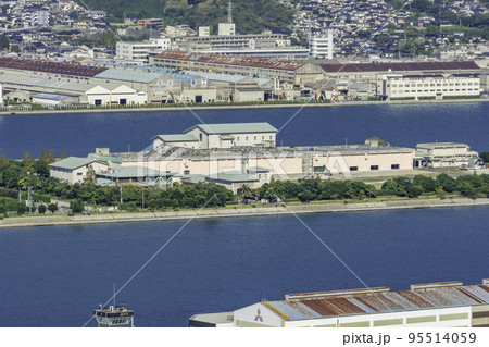 三原の町並み 広島県下水道公社 沼田川浄化センター 広島県三原市 三原の町並み 広島県下水道公社 沼田川浄化センター 広島県三原市 95514059