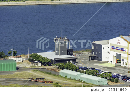 三原の町並み　三菱重工　総合交通システム検証施設MIHARA試験センター　広島県三原市 95514649