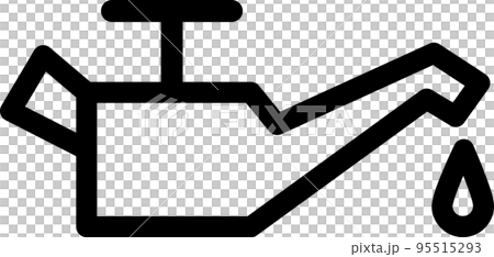 Oil pressure oil pressure warning oil lamp icon pictogram black and white monochrome Oil pressure oil pressure warning oil lamp icon pictogram black and white monochrome 95515293