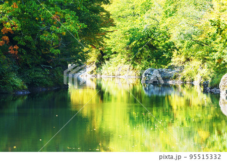 初秋の滝の上渓谷　＜錦仙峡＞　北海道 95515332