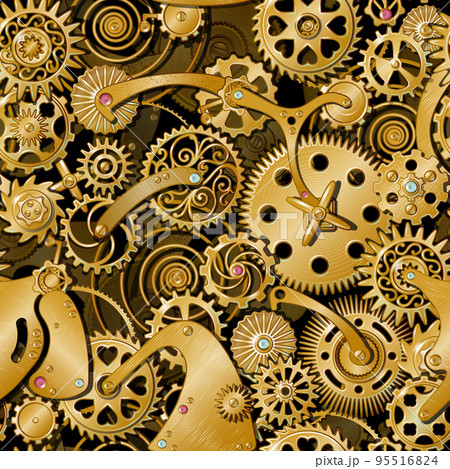 Golden Gears Pattern 95516824