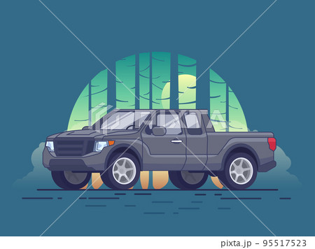 Gray Pickup Truck Concept 95517523