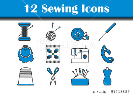 Sewing Icon Set Sewing Icon Set 95518387