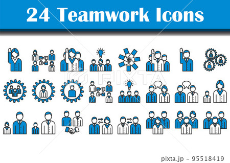 Teamwork Icon Setのイラスト素材 [95518419] - PIXTA