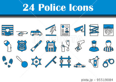 Police Icon Set 95519084