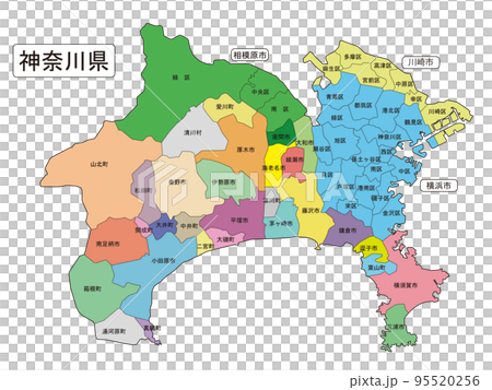 Map of Kanagawa Prefecture Map of Kanagawa Prefecture 95520256