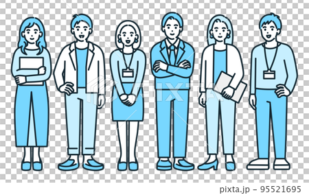 young business person. Illustration material of working men and women. 95521695
