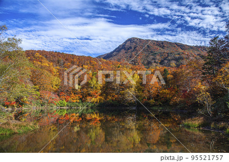 紅葉の蔵王片貝沼 紅葉の蔵王片貝沼 95521757