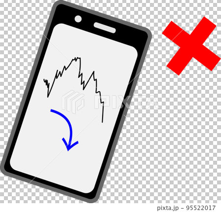 株価の下落のイメージ	 95522017