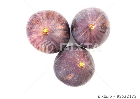 Fresh fig. Fruit isolated on white background.  File contains clipping path. 95522175