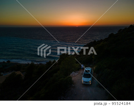 car travel by Greece Lefkada island 95524184